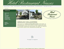 Tablet Screenshot of hotel-neuses.de
